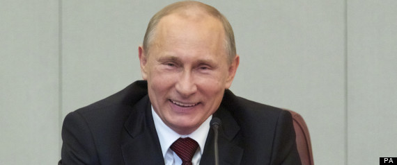 vladimir putin smiling