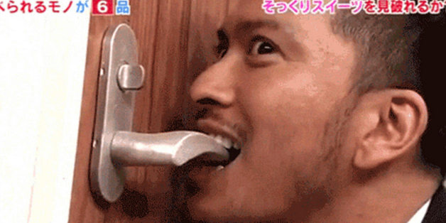 Japanese Game Show Makes Celebs Eat Household Objects That Might Be Candy Japanese Game Show Makes Celebs Eat Household Objects That Might Be Candy