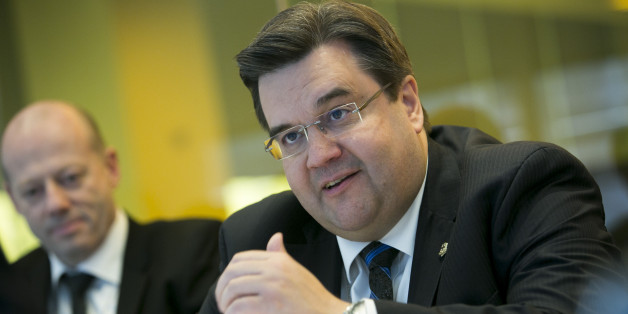 Denis Coderre, mayor of Montreal, speaks during an interview in New York, U.S., on Monday, April 14, 2014. Coderre, former Canadian immigration minister, was elected mayor of Quebec's largest city in November of last year. Photographer: Scott Eells/Bloomberg via Getty Images