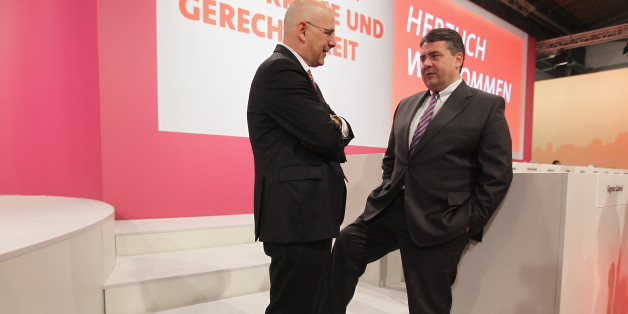 Torsten Albig und SPD-Chef Gabriel