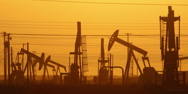 LOST HILLS, CA - MARCH 24: Pump jacks are seen at dawn in an oil field over the Monterey Shale formation where gas and oil extraction using hydraulic fracturing, or fracking, is on the verge of a boom on March 24, 2014 near Lost Hills, California. Critics of fracking in California cite concerns over water usage and possible chemical pollution of ground water sources as California farmers are forced to leave unprecedented expanses of fields fallow in one of the worst droughts in California histo