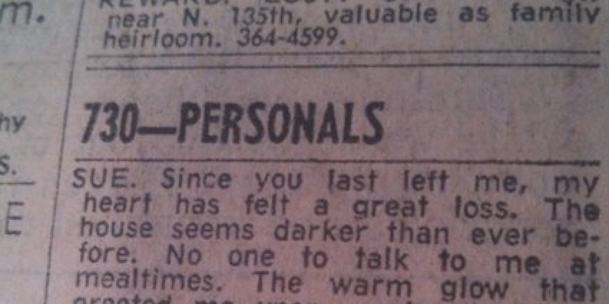 personals ads