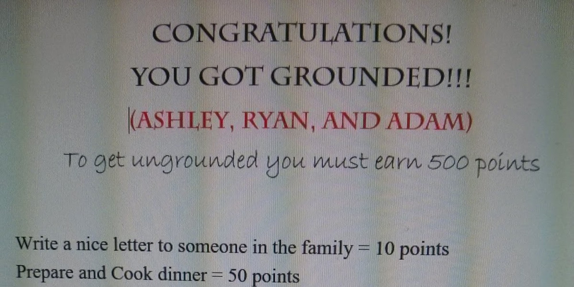 How To Ground The Kids And Clean The House Without Lifting A Finger