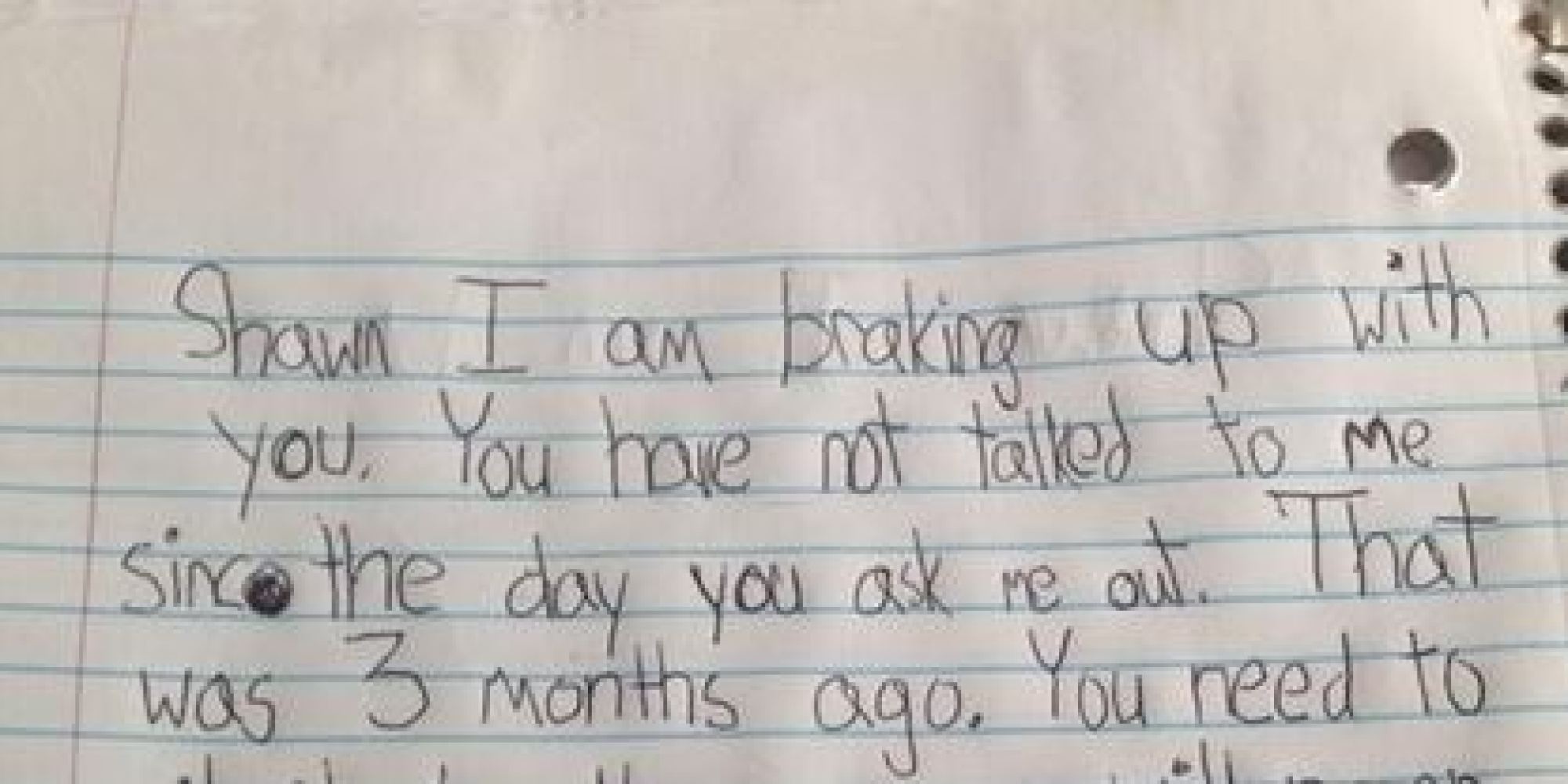 Little Girl's 'Brake Up' Note Offers A Serious Dose Of Real Talk | HuffPost