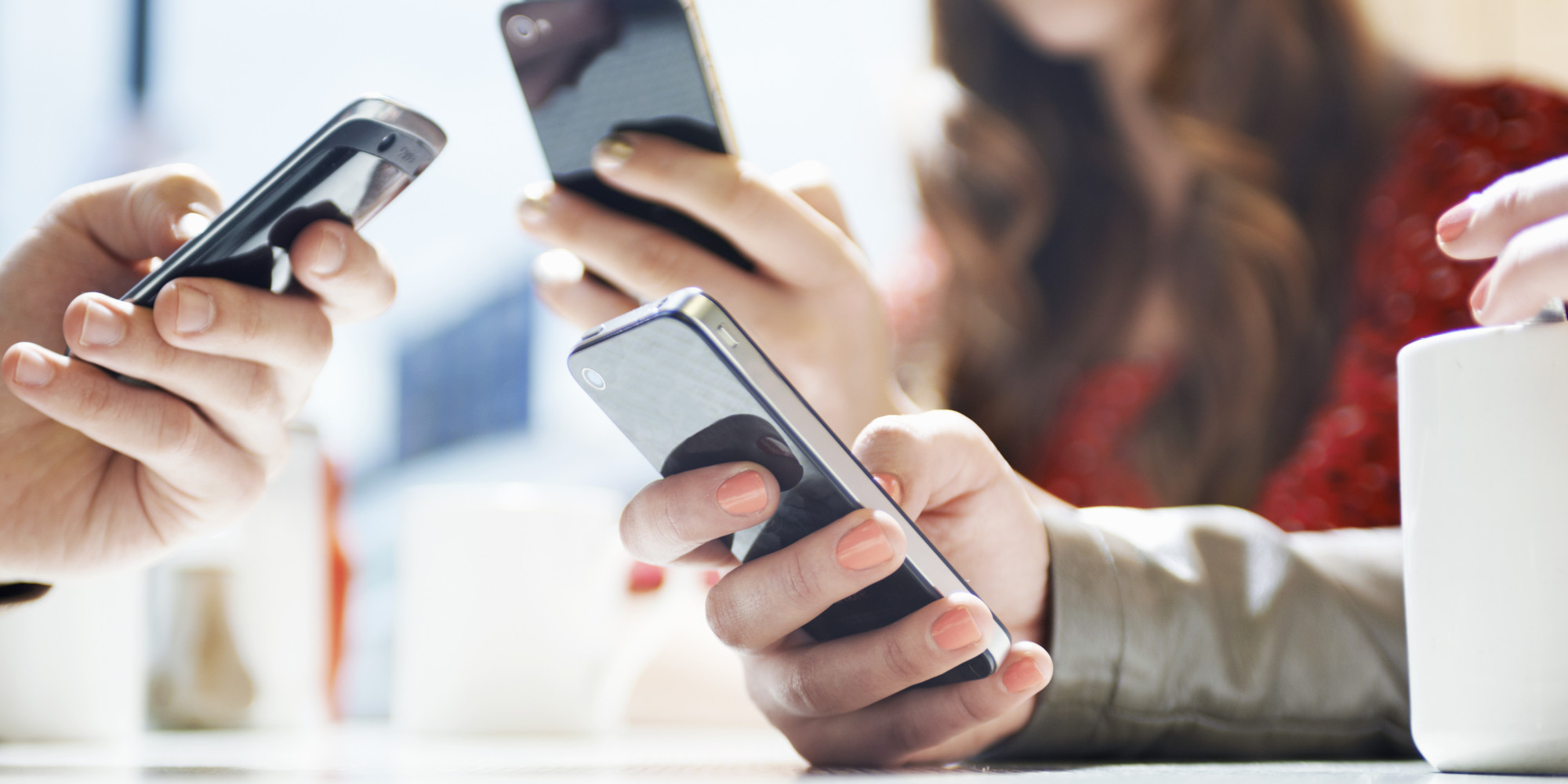 using phones