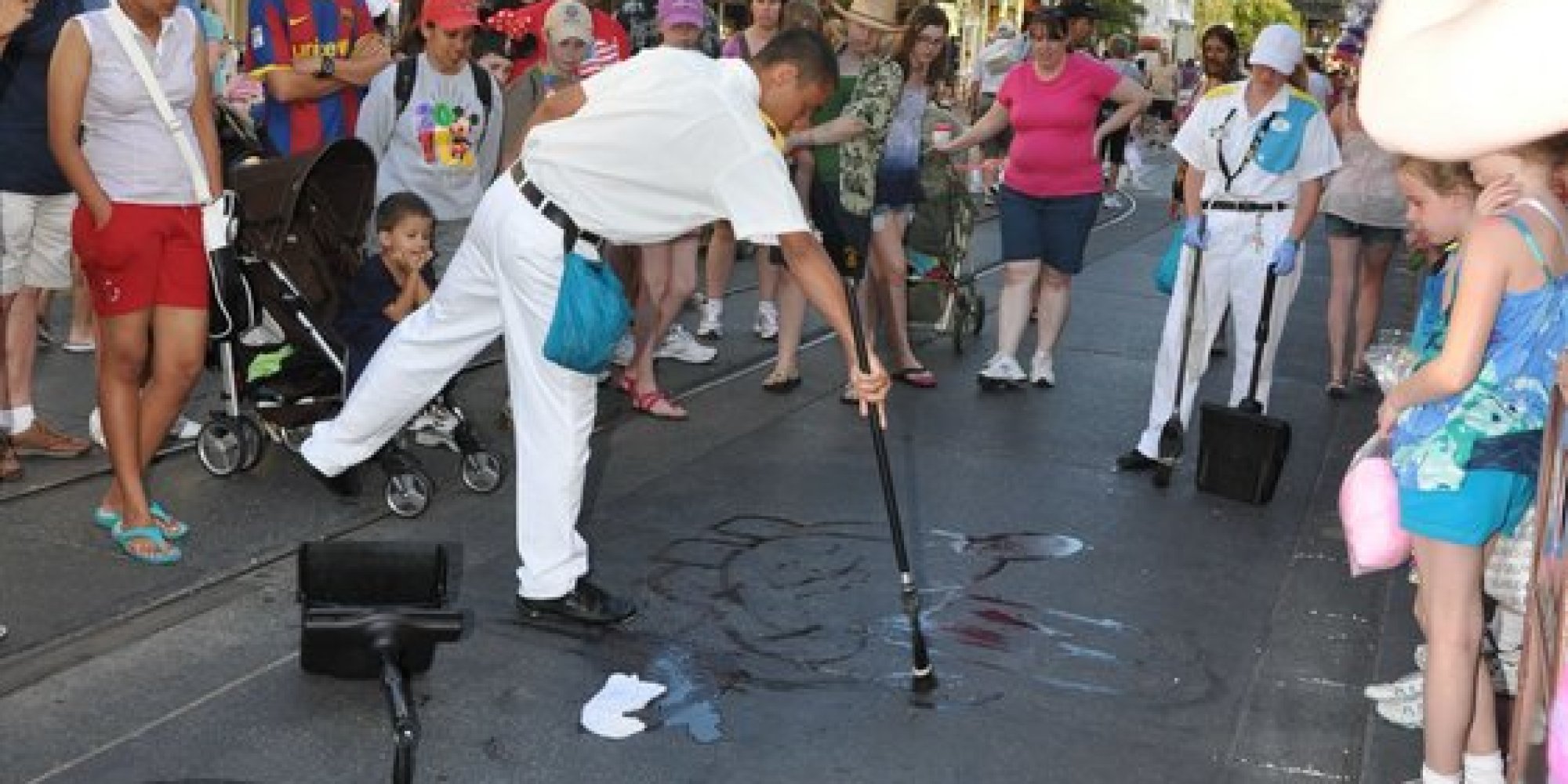 These Workers Create Water Art For Guests, Proving Everything Is Magical At Disney World HuffPost
