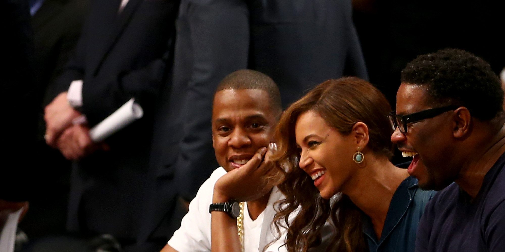 Beyonce and jay z hit up the nets playoff game after fight video leaks