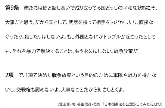 憲法9条(口語訳)