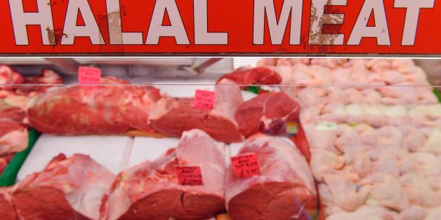 General view of a butchers selling halal meat in Brixton, south London, as a review of labelling of halal meat will be conducted if the industry fails to deliver more transparency within the next few months, Downing Street has said.
