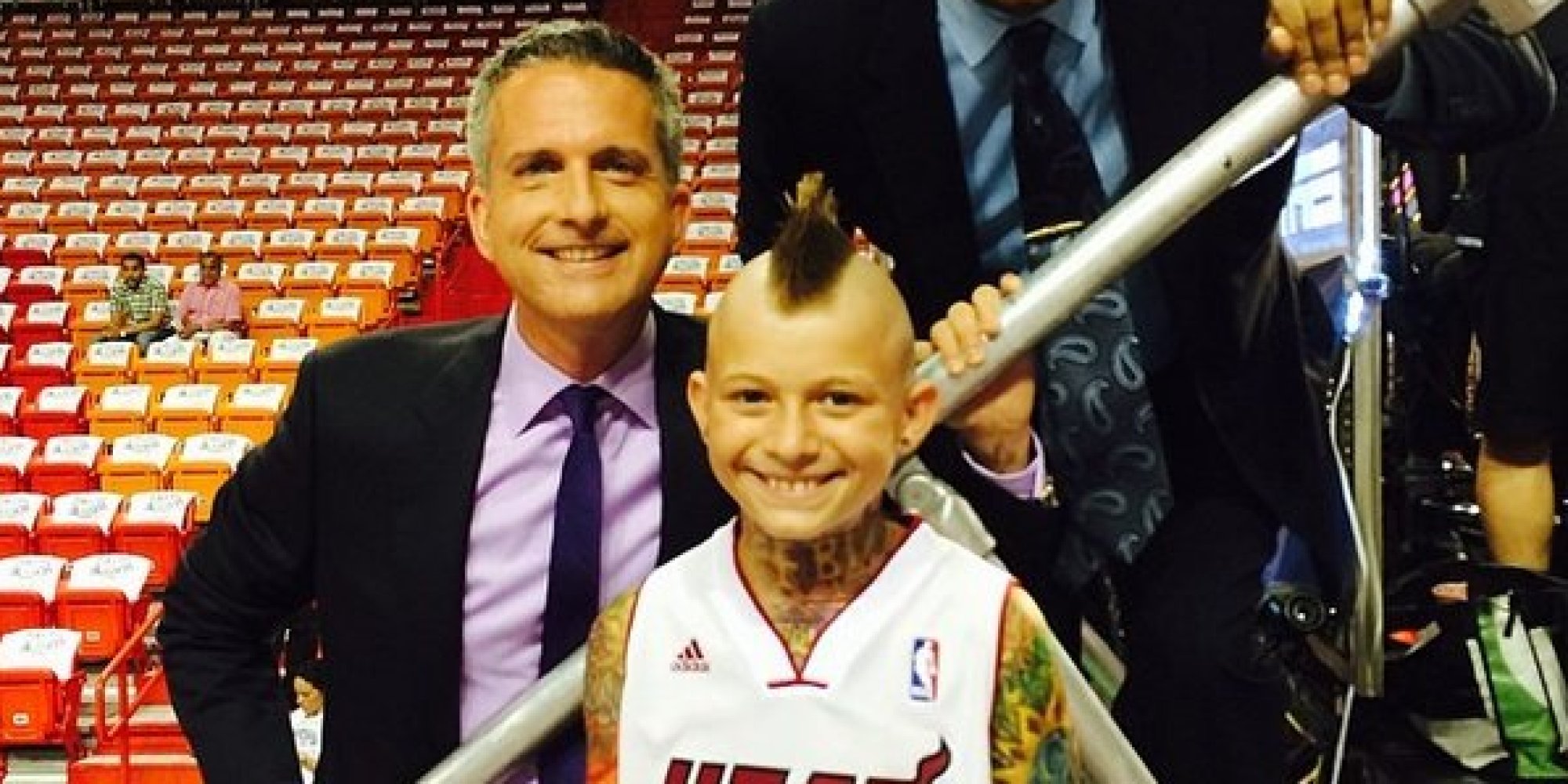Little 'Birdman' Steals The Show At Miami Heat Game With Flawless Chris