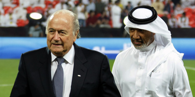 Joseph Blatter et Mohamed Bin Hammam en décembre 2010