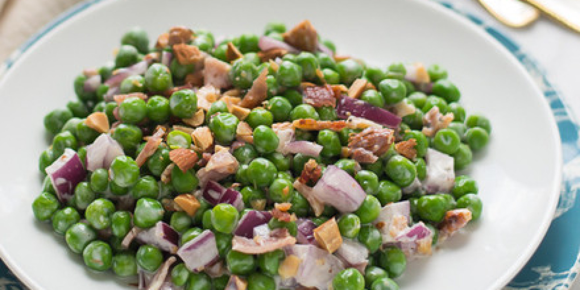 Making Peace With Peas: Green Pea Salad With Bacon and Almonds | HuffPost