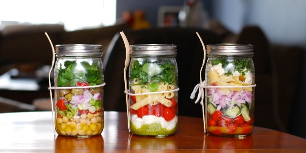 Image result for salad in a mason jar