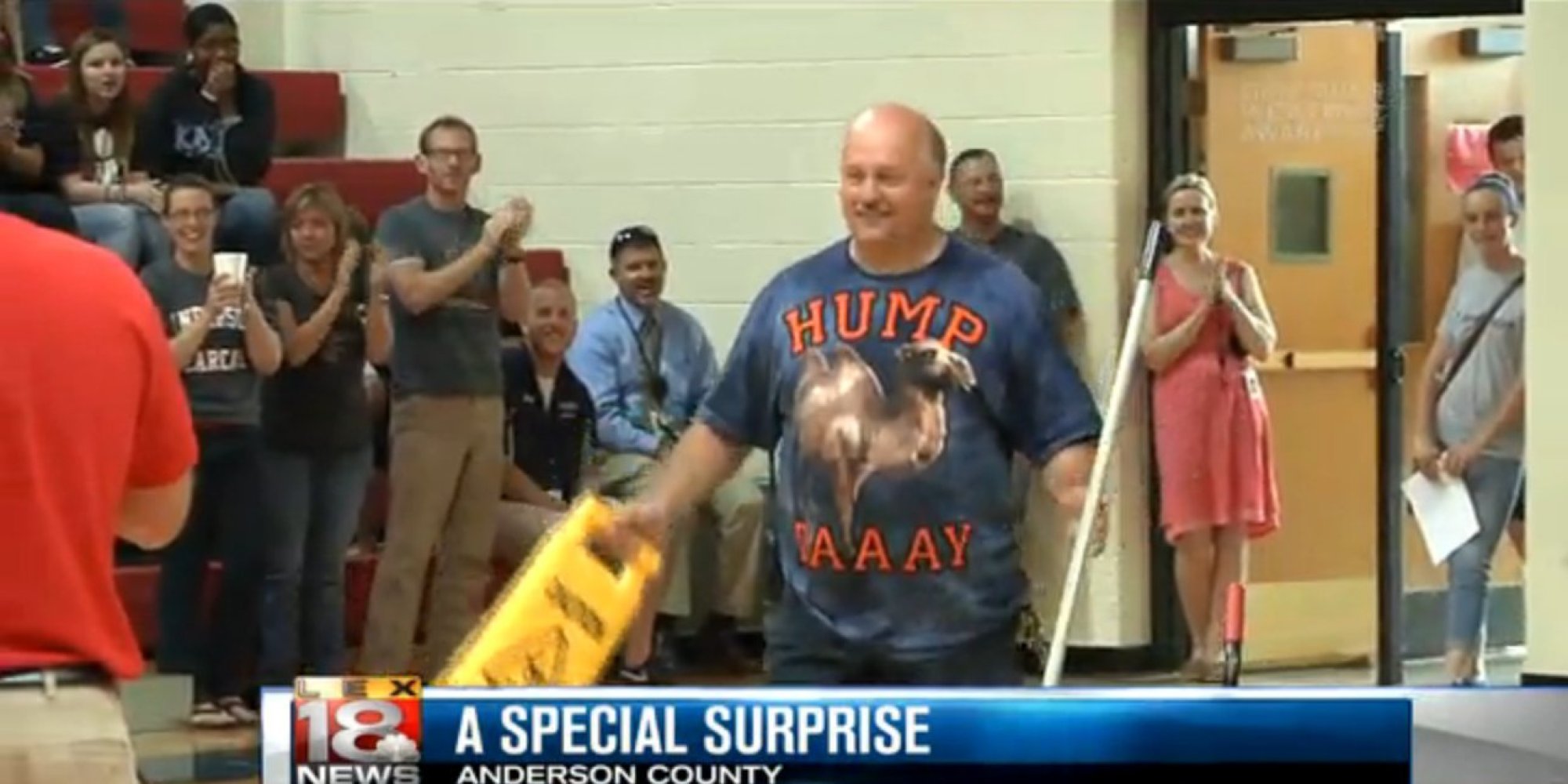 High School Janitor Will Visit Granddaughter Overseas For First Time, Thanks To Sweet Surprise