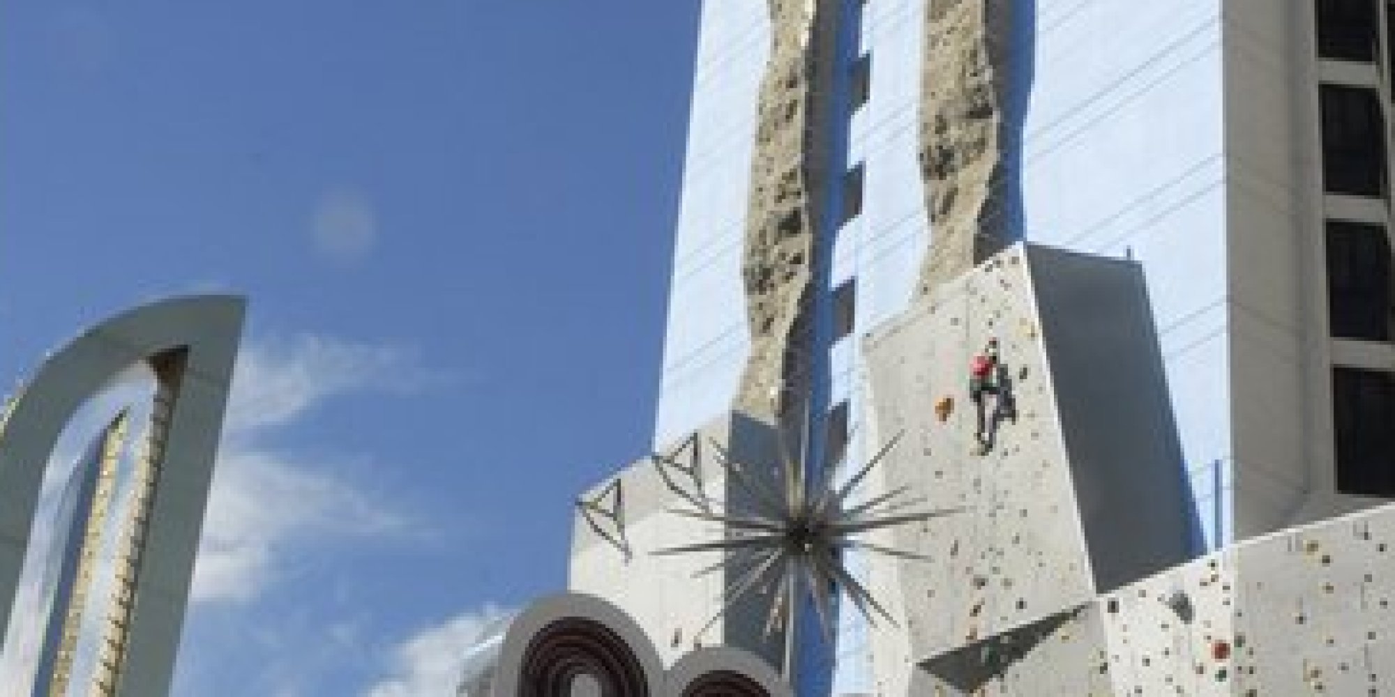 World's Tallest Climbing Wall Opens On The Side Of A Nevada Hotel