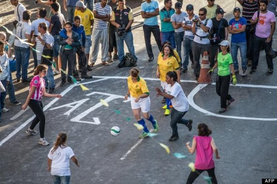 World Cup 2014 Naked Prostitutes Play Football To Raise