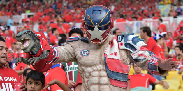 Un supporter Chilien pour le moins original lors de la Coupe du monde 2014 au Brésil