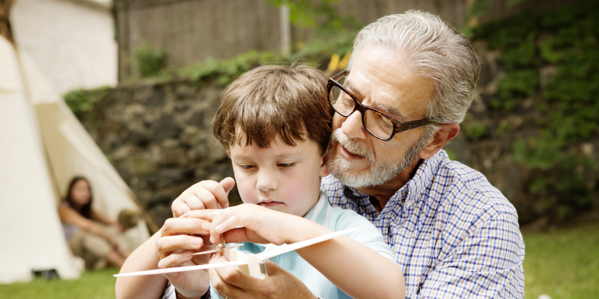 Grandpa With Grandkids