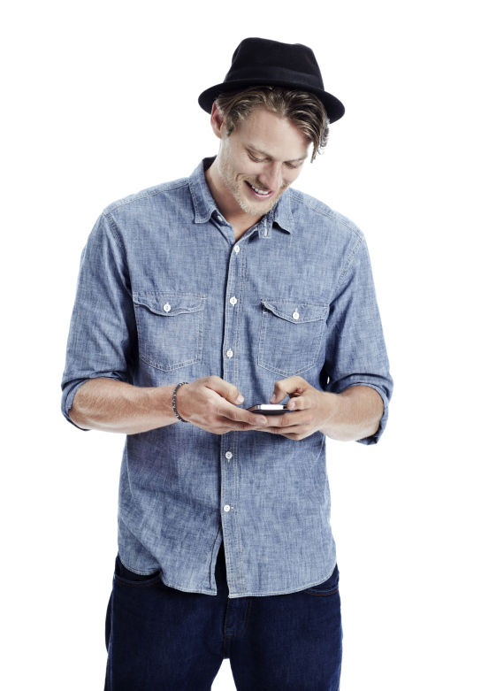 texting white background