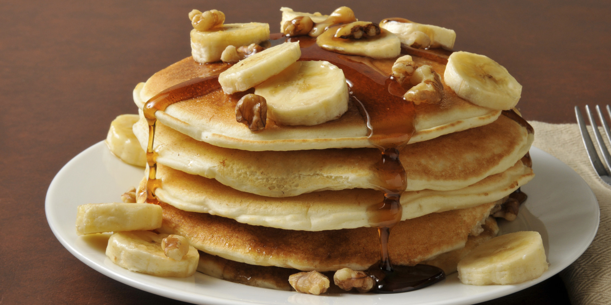 Fluffy stack of pancakes