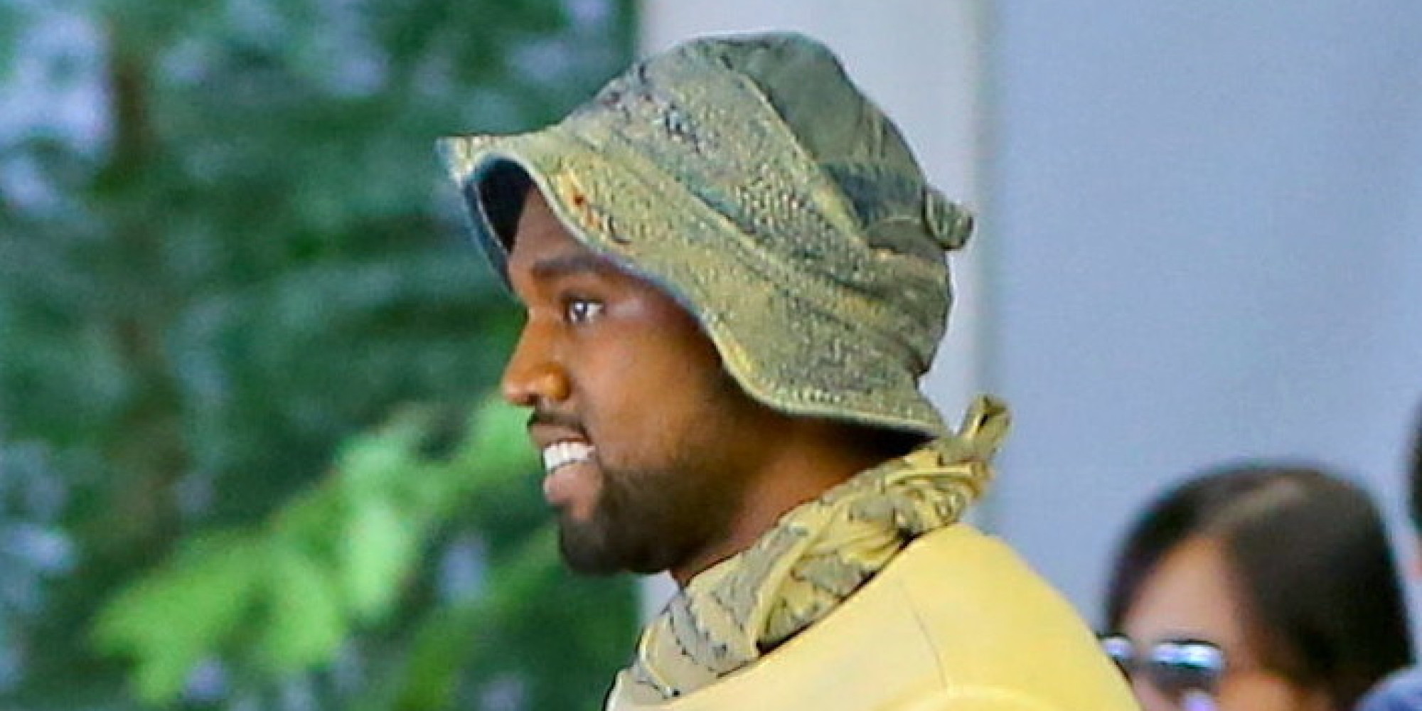 Bucket Hats Are Clearly The Key To Kanye West's Happiness HuffPost