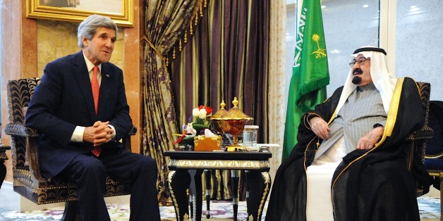 Le Roi Abdallah avec John Kerry