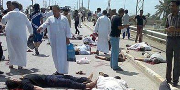 Une image du carnage publiée par le site irakien kitabat.com