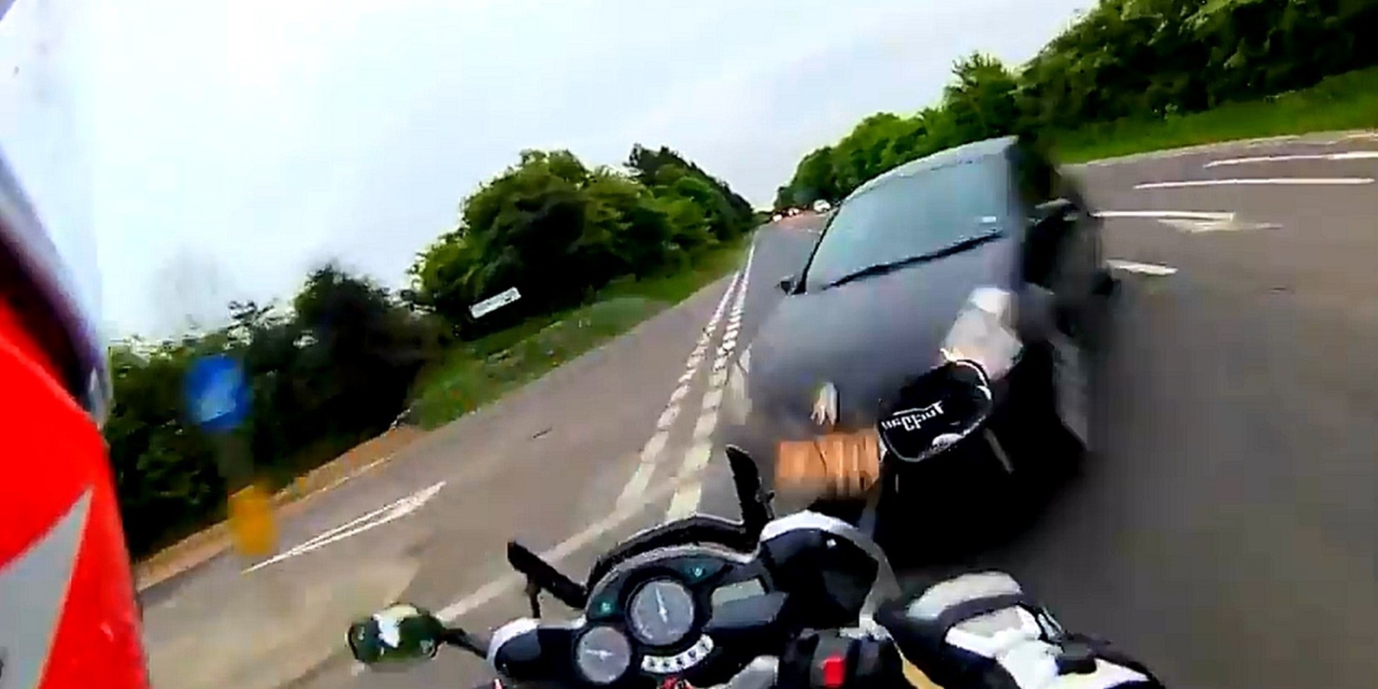 HelmetCam Video Captures Motorcyclist David Holmes