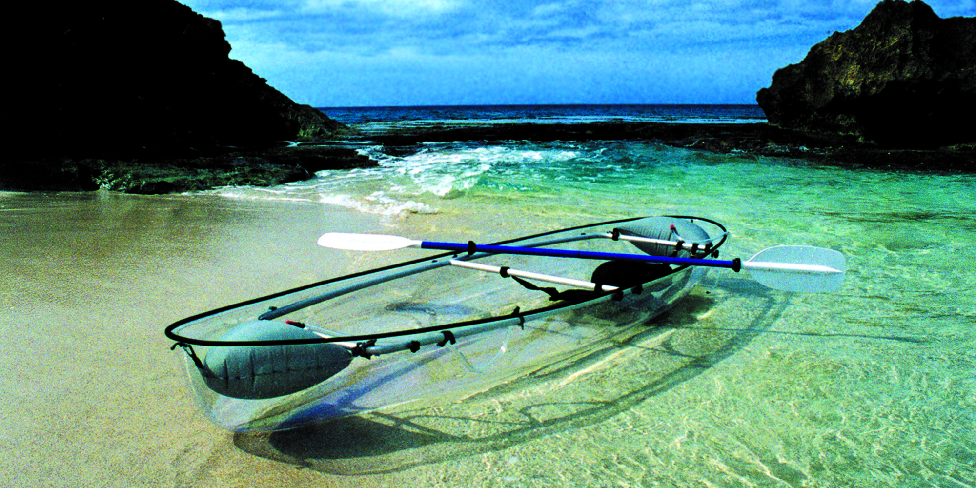 the molokini, a transparent ocean kayak so genius, we wish