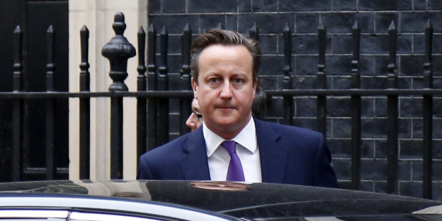 LONDAN, UNITED KINGDOM - SEPTEMBER 26: David Cameron Prime Minister of the United Kingdom departs from Downing Street ahead of a parliamentary debate on the UK joining air strikes against ISIL in Iraq in Londan, United Kingdom on September 26, 2014. (Photo by Yunus Kaymaz / Anadolu Agency / Getty Images)