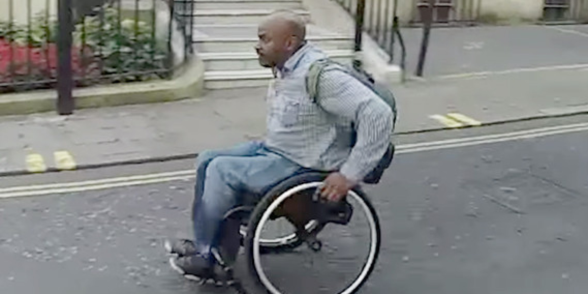 Man Races The Subway In His Wheelchair To Make One Really Powerful Point HuffPost
