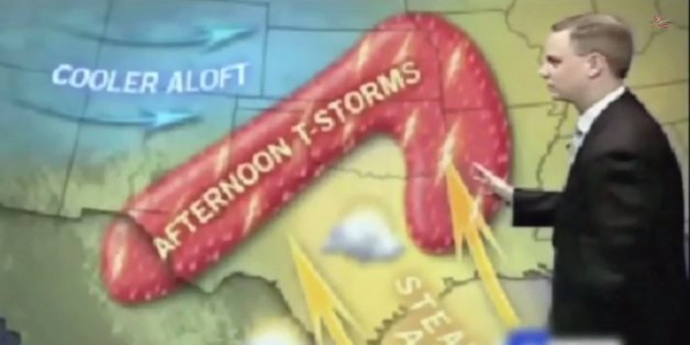 Tv Weather Reporters Actually Draw A Lot Of Penises Huffpost