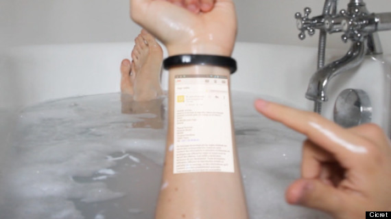 smart bracelet mobile projector