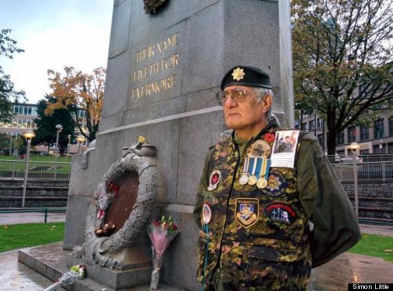 Veteran Honours Slain Soldier By Guarding Vancouver Cenotaph | HuffPost ...