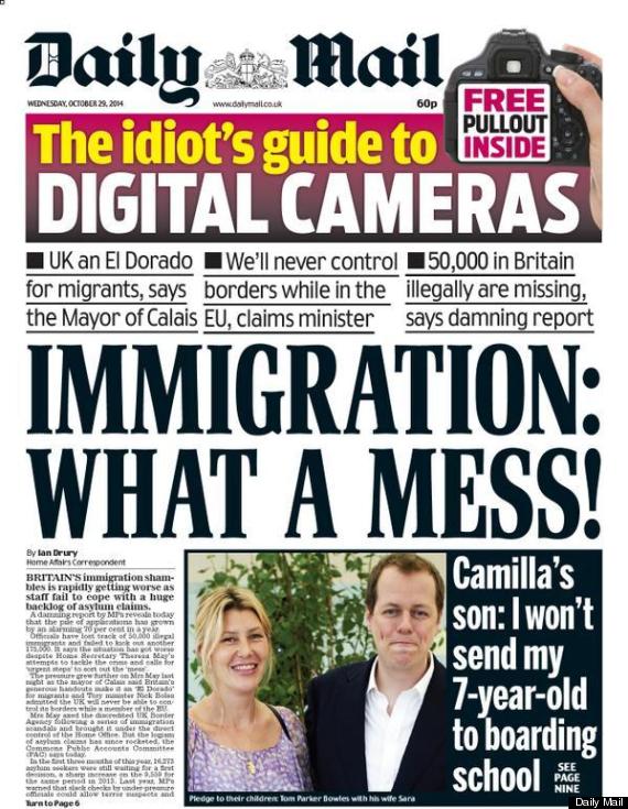 daily mail millions of immigrants