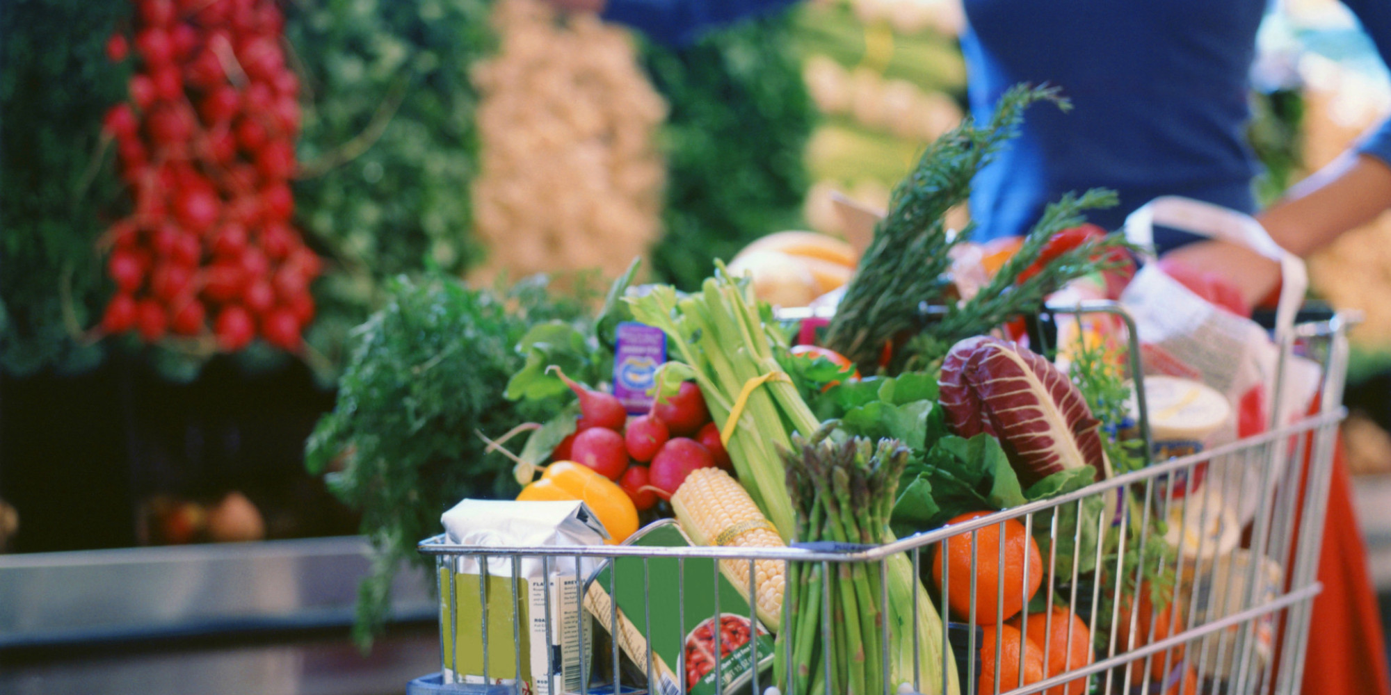 healthy food at grocery store