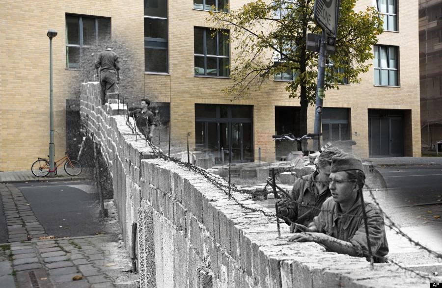 Berlin Wall 25th Anniversary: 25 Stunning Images Show City Before And After