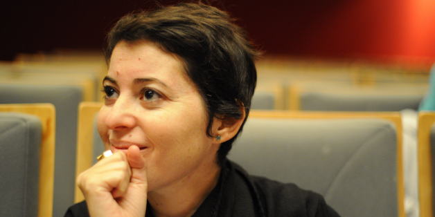 Nicène Kossentini, à la conférence de presse à l'occasions du lancement de DJART, le 6 novembre 2014