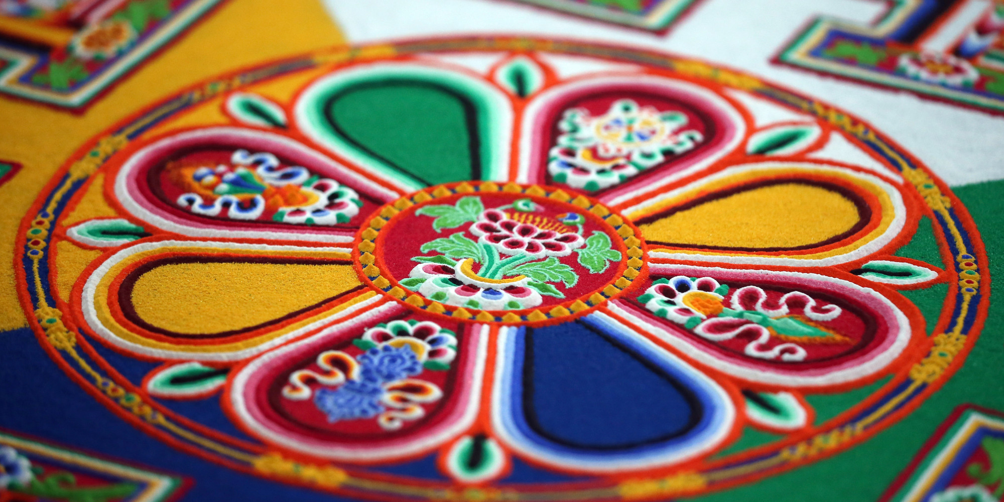 Get Up Close And Personal With This Impossibly Intricate Buddhist Sand