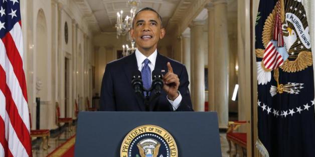 Barack Obama lors de son allocution sur l'immigration, le 20 novembre 2014 à la Maison Blanche à Washington