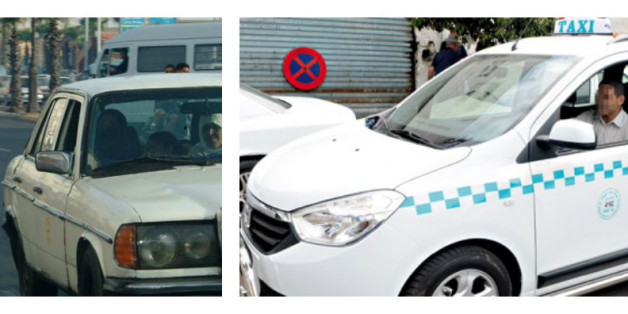 Grands taxis marocains avant et après