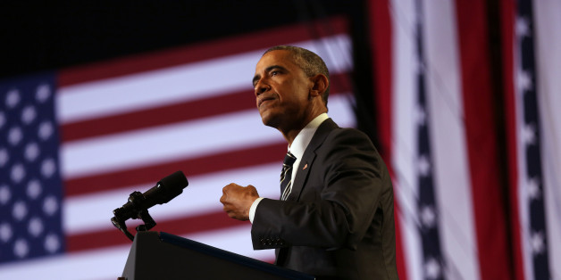 President Obama addresses community leaders at the Copernicus Community Center in Chicago to discuss executive actions he took on immigration, Tuesday, Nov. 25, 2014. (E. Jason Wambsgans/Chicago Tribune/TNS via Getty Images)