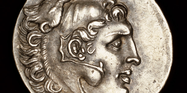 Σπάνιο Νόμισμα που χρονολογείται στο 200 π.Χ. και δείχνει το Mέγα Αλέξανδρο να φοράει λεοντή