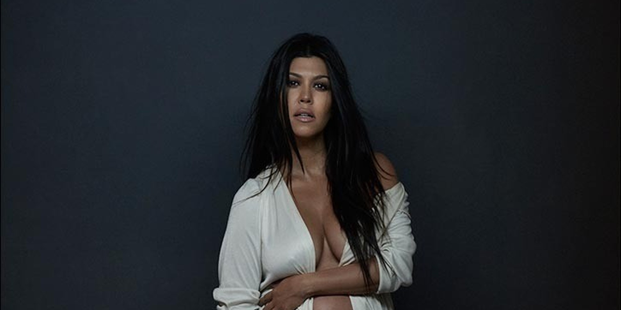 Pregnant Kourtney Kardashian Poses Nude For DuJour Magazine | HuffPost
