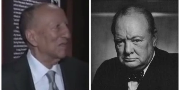 Hassan El Glaoui et Winston Churchill