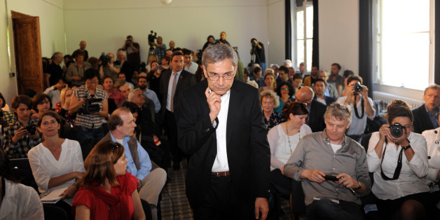 Orhan Pamuk, Turkish novelist and winner of the 2006 Nobel Prize in Literature, arrives for a press conference before the opening of the Museum of Innocence in Istanbul on April 27, 2012. 'The Museum of Innocence', is a novel by Orhan Pamuk published in 2008. AFP PHOTO / BULENT KILIC (Photo credit should read BULENT KILIC/AFP/GettyImages)