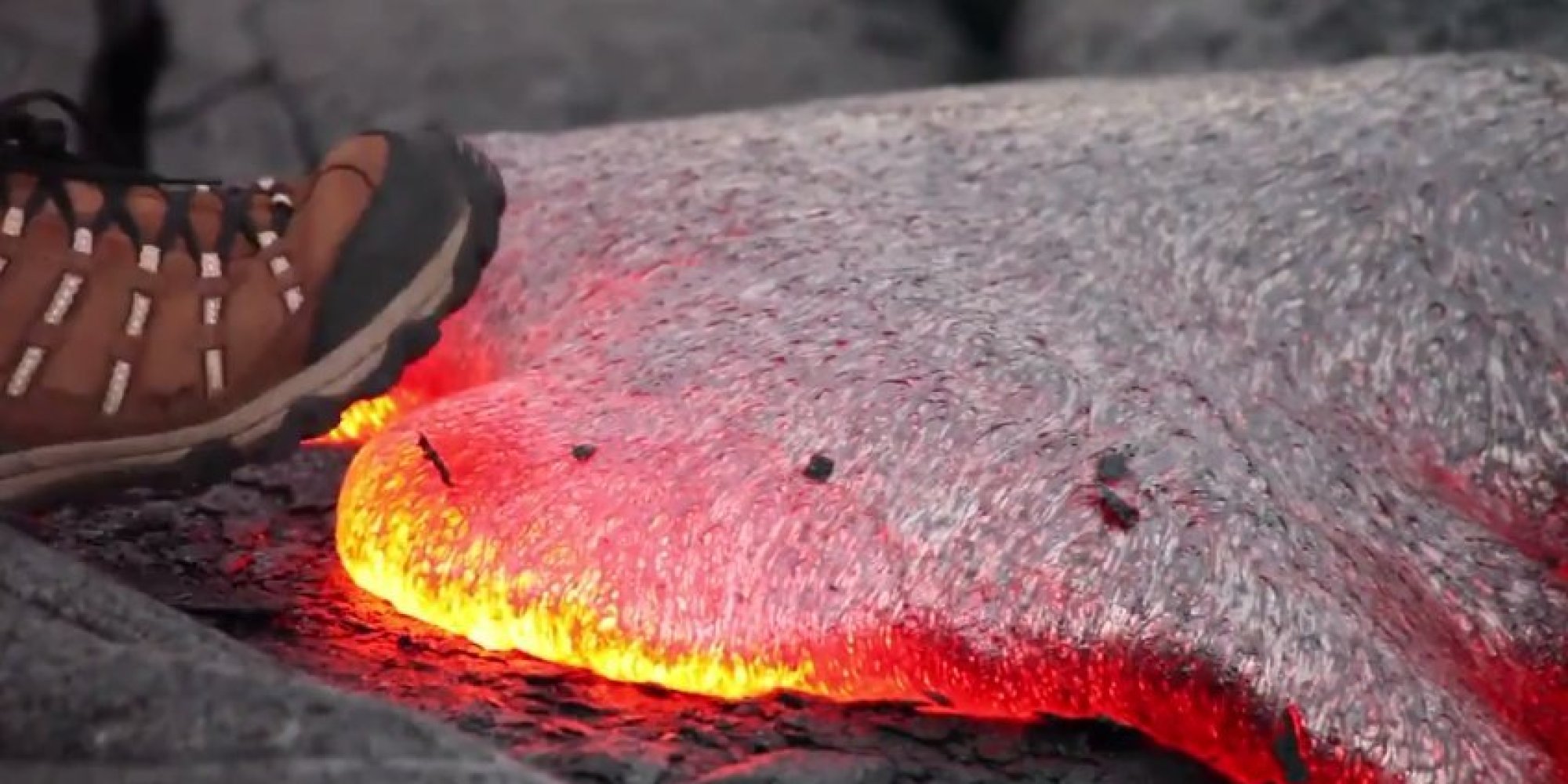 This Is What Happens When You Step On Molten Lava HuffPost