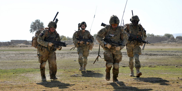 Soldiers cross open ground with Taliban bullets zipping over their headsThe patrol comes under fire from insurgents. But, unwilling to get close to the patrol due to their fear of its capability, they fire from long range.Using the concept of 'tactical patience', the ANP and ISAF were unwilling to get drawn into unnecessary fire fights which could potentially damage local buildings.---TALEBAN FLEE SCARED OF AFGHAN POLICE AND SCOTS TROOPSAn air insertion operation has been mounted by British sol