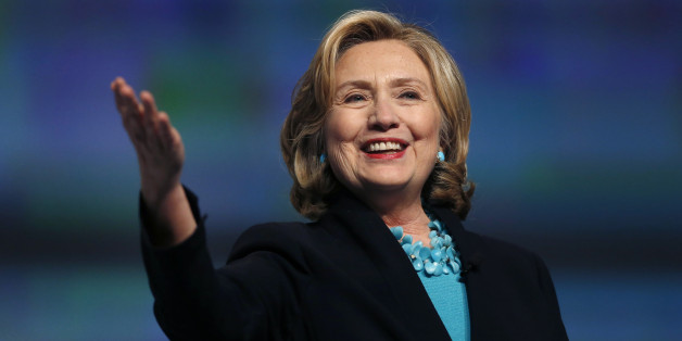 Former Secretary of State Hillary Rodham Clinton speaks at the Massachusetts Conference for Women in Boston, Thursday, Dec. 4, 2014. (AP Photo/Elise Amendola)
