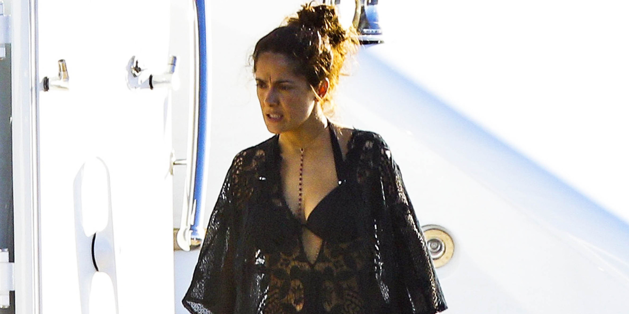 Salma Hayek Relaxes In A Bikini On A Yacht In St. Barts | HuffPost